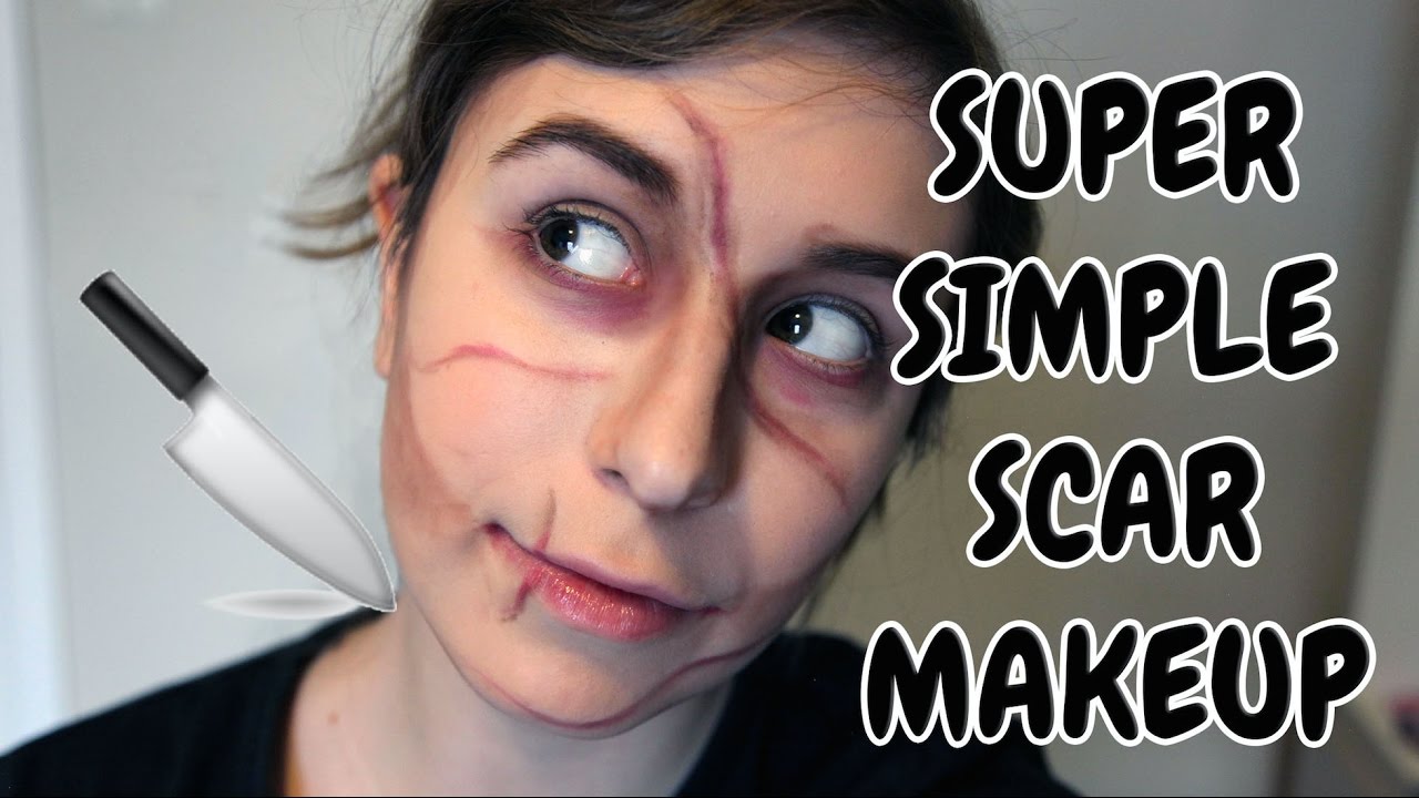 Easy Scar Makeup For Cosplay YouTube