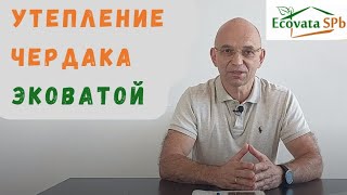 Утепление чердака эковатой: самые важные вопросы, разобраны