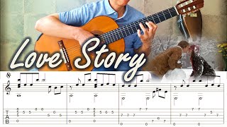 Love Story (Where Do I Begin?) - Fingerstyle Guitar | TAB