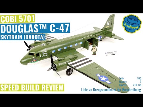 COBI 5701 Douglas™ C-47 Skytrain (Dakota) D-Day Edition - Speed Build Review