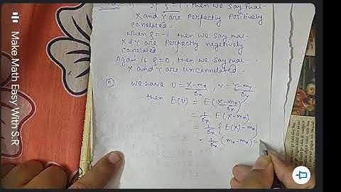 Probability: Perfectly Positively , Negatively Correlated & unCorrelated Random Variables
