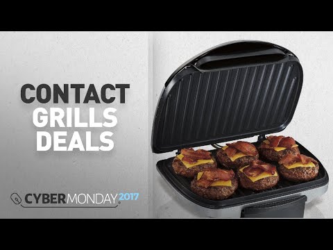 Top Cyber Monday Contact Grills Deals: Hamilton Beach 25371 Indoor Grill, Silver