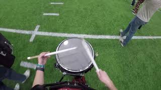 CMU Drumline Snare Cam Bowl Pregame Run 2025