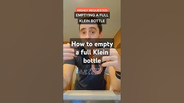 How to empty a Klein bottle #math #kleinbottle #geometry #topology