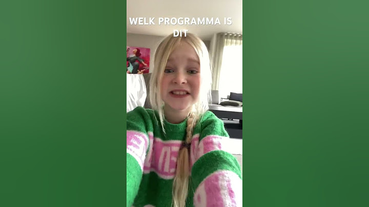 Welk programma is dit ?🎁