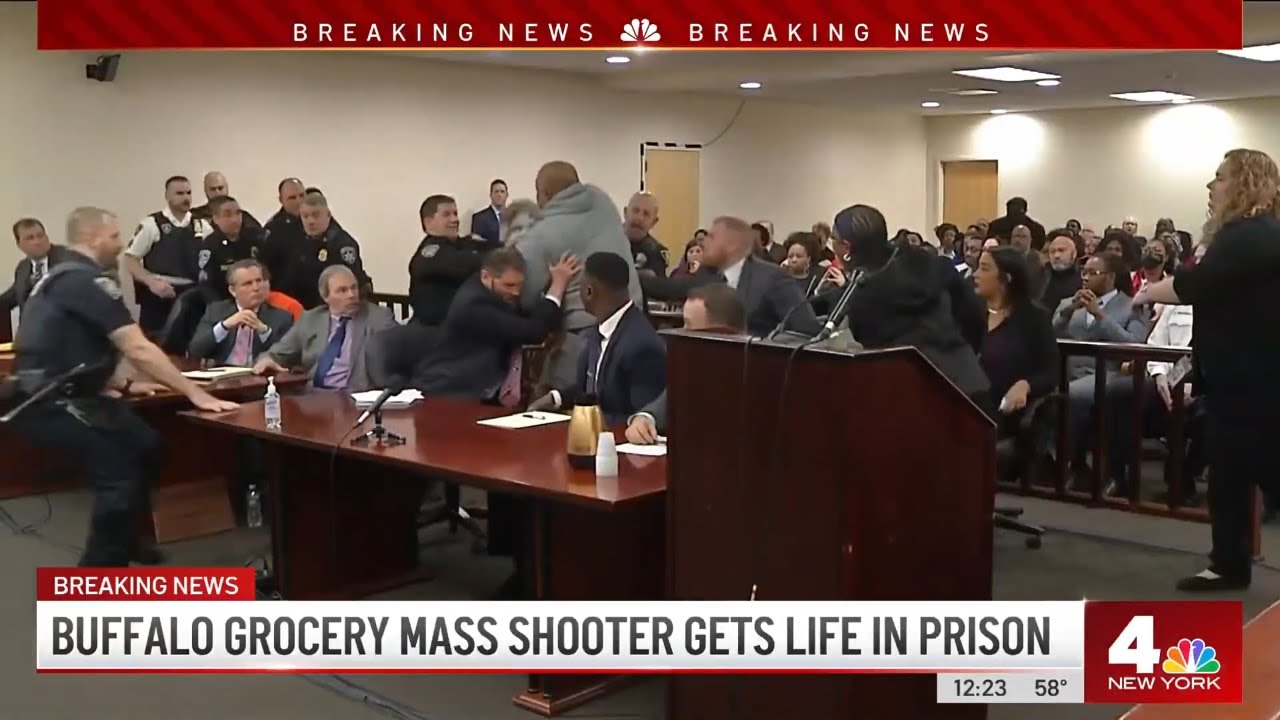 Family of Buffalo Racist Massacre Victim Lunges at Shooter as He Gets Life in Prison | News 4 Now