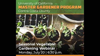 Library Talk with the UC Master Gardeners