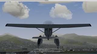 FlightGear C172P Amphibious TakeOff and Landing Practice 20190525