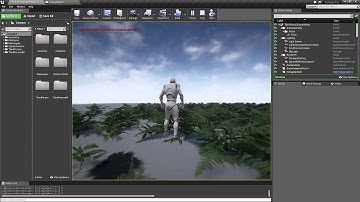 Physics interactable foliage overview WIP3 (destruction)