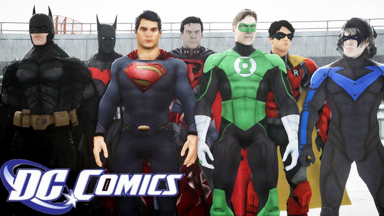 ALL DC COMICS SUPERHEROES IN GRAND THEFT AUTO