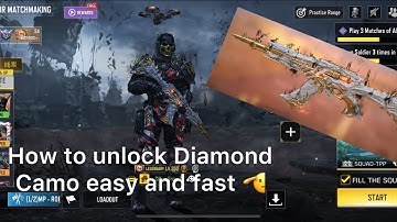 How to unlock Diamond Camo easy and fast 👍