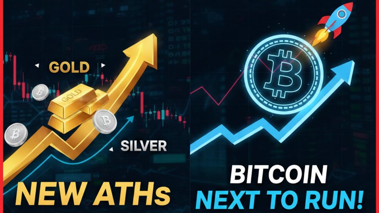 LIVE TRADING - Gold and Silver New ATHs, Why Bitcoin is Next to Run Until  End of Month!