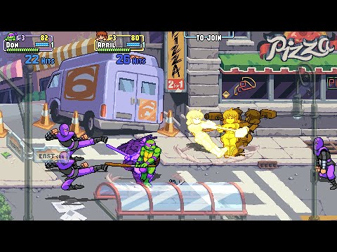 Teenage Mutant Ninja Turtles: Shredder’s Revenge - April & Donatello [Gameplay Demo] [4K]