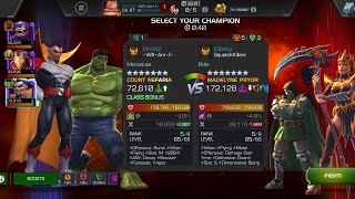 AW Season 66. Count Nefaria vs Madelyne Pryor on Node 45 HS Coldsnap / Bleed / Conflictor #mcoc 