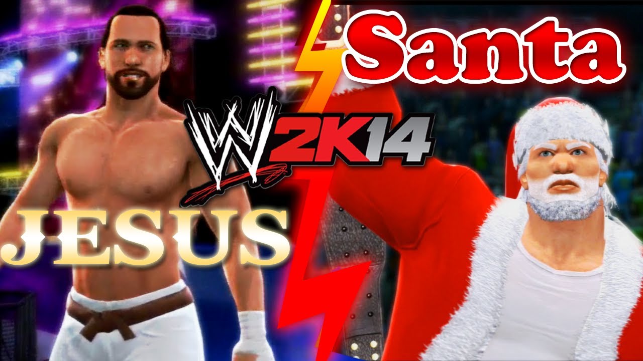 WWE 2K14: Jesus vs Santa Claus - YouTube