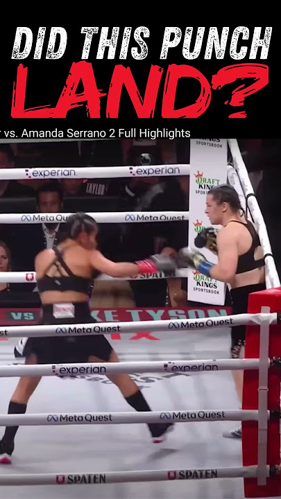Did THIS Punch Land? (Katie Taylor vs Amanda Serrano 2 Round1 0:16) Watch Closely!