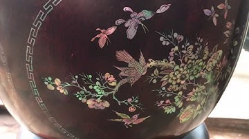 Hũ ư trà khảm ốc cao cấp,nghệ nhân Nguyễn thanh Tuấn.