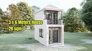 3x6 Meter Super Mini Villa 3D Design | Home Design Ideas