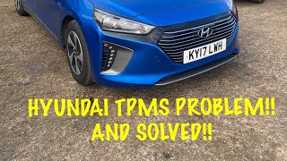 HYUNDAI IONIQ TYRE PRESSURE TPMS SYSTEM FIXED PROBLEM & SOLVED!!! DIAGNOSED AND REPAIRED DIY