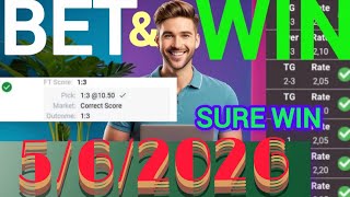 Correct Score Tips & Predictions Today | 5/6/2026| Expert Football Bets & Sure Wins screenshot 4