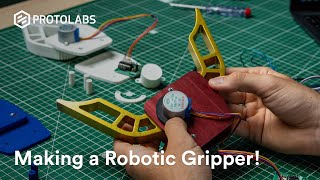 Making a Robotic Gripper (with motor) - From Design to Testing!