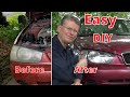 Easy DIY Headlight Restore Method!  How To Make Headlights Look Like New! SAVE Money!! $$$