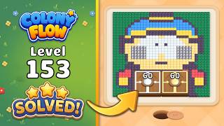 Colony Flow! - Level 153 Walkthrough 🧩 | Solution & Gameplay (ABI GAMES) 🐜
