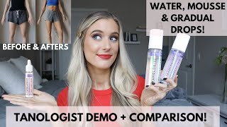 Tanologist Application Demo & Comparison | Express Tan Water, Mousse, Face + Body Drops