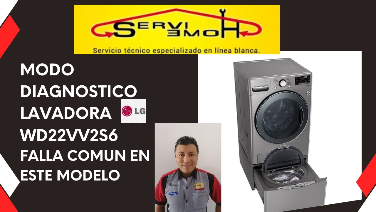 LG Lavadora Secadora LG 22/13 Kg LG WD22VV2S6 Steam