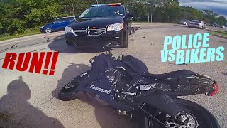 Police VS Bikers! Cops Chases Motorcycle - Best Compilation 2020