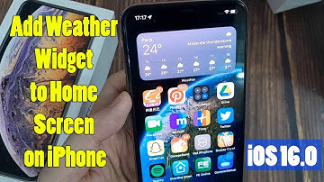 How to Add Weather Widget to Home Screen on iPhone (iOS 16.0)?
