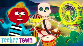 Spooky Scary Skeleton Songs For Kids | Spooky Loony Fair Song | TeeheeTown