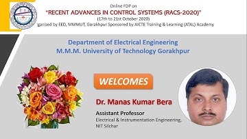 Session-7 by Dr. Manas Kumar Bera, NIT Silchar on "Event Triggered Sliding Mode.."