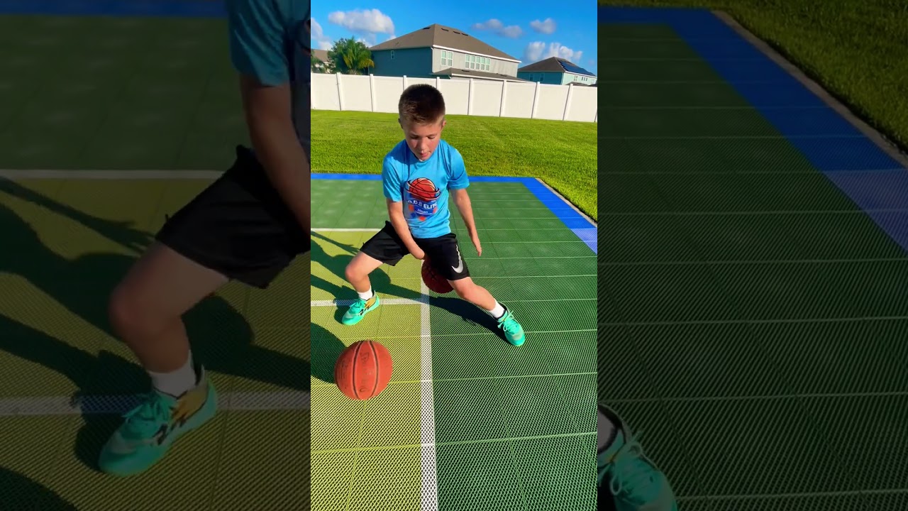 Working on dribbling skills 
