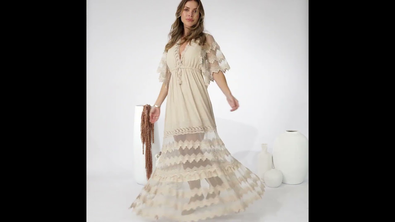 Stunning Bungalow Maxi Dress in Sand: Try-On, Review & How to Style