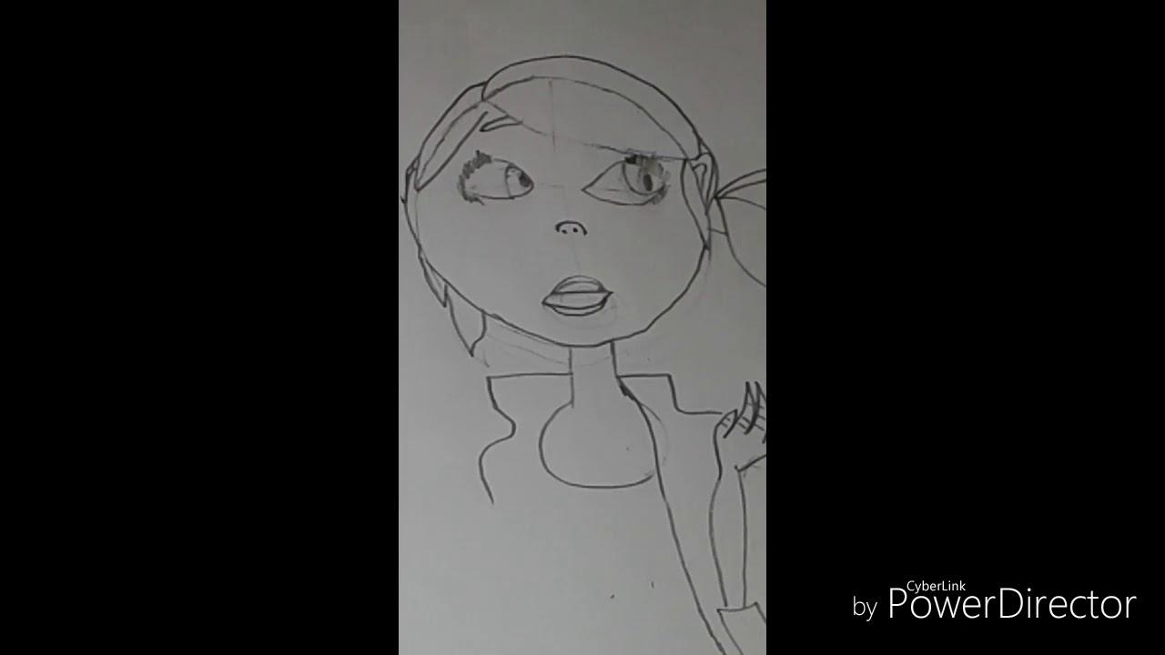 Как нарисовать маринетт дюпен чен карандашом поэтапно