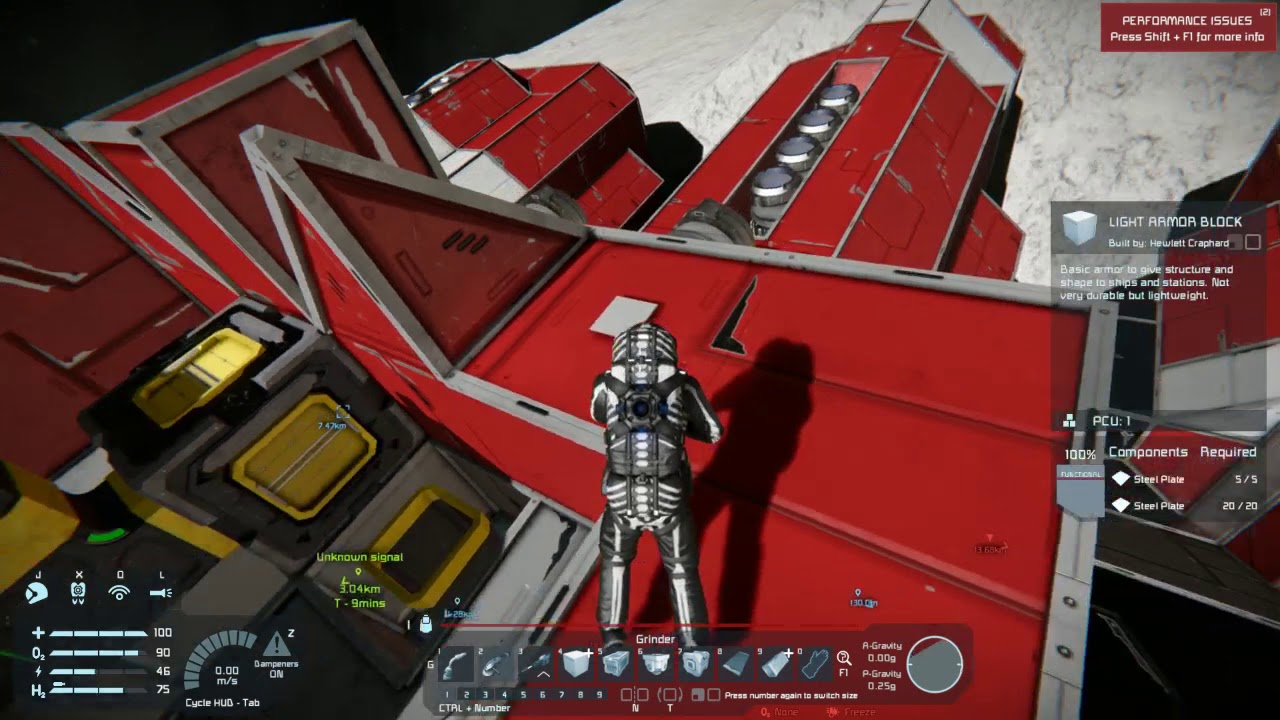 Space Engineers: Crashed Red Ship on the Moon With Pirates Pt4 - YouTube