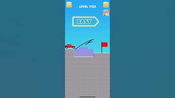 Draw bridge puzzle game level 1723   #gaming #drawing #Shorts