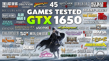 GTX 1650 Test in 45 Games!