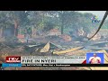 Inferno razed down 12 houses at Kiamwathi area, Nyeri town