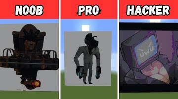 Skibidi Toilet ALL Characters Pixel Art Noob vs Pro vs HACKER #8