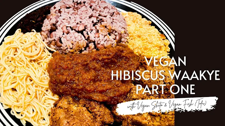 Vegan Ghanaian Waakye Recipe  , Hibiscus Waakye , Vegan Shito , Vegan Fish
