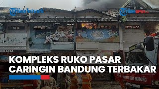 Toko Buku di Kompleks Ruko Pasar Caringin Bandung Terbakar
