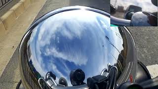 HONDA V-TWIN MAGNA Motovlog #207　ヘッドライトに映る青空