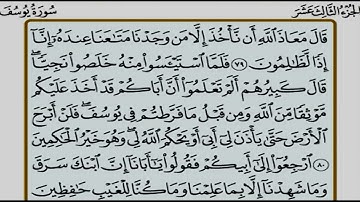 الجزء الثالث عشر (13) من القرآن الكريم بصوت الشيخ محمد صديق المنشاوى
