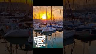 #bonito amanecer en Gijón Asturias España 🇪🇦, puerto deportivo Gijón #seguir #