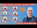 Manchester united transfer 2024  confirmed  rumours under omar berrada  update 21 january 2024