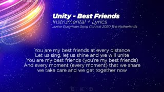 Unity - Best Friends (Official Instrumental + Lyrics) | Junior Eurovision 2020