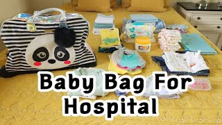 Baby Bag For Hospital / Hospital Bag For Labor and Delivery / Preparation before delivery