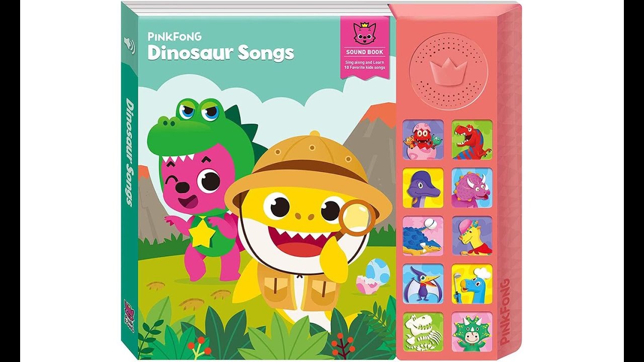 A King of Dinosaurs Button Sound Book Baby Kids English Study Song